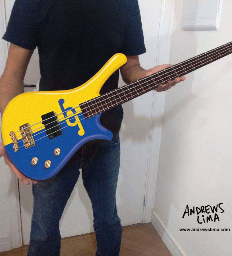 Display Warwick HG - AMARELO-AZUL