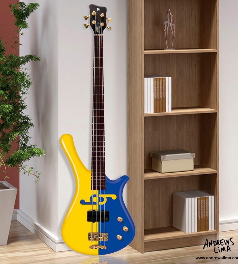 Display Warwick HG - AMARELO-AZUL